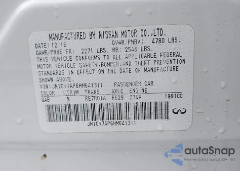 2017 Infiniti Q50 2.0T Sport из США, поврежденный, VIN JN1CV7AP6HM641311